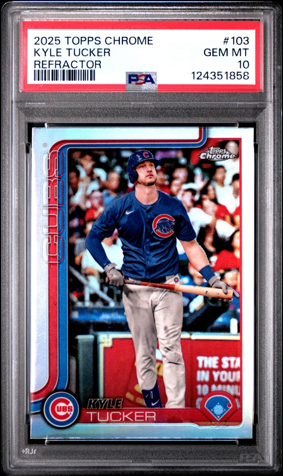 2025 Topps Chrome - Kyle Tucker #103 Refractor PSA 10
