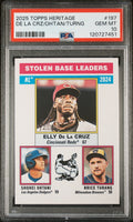 2025 Topps Heritage - Shohei Ohtani, Elly De La Cruz, Brice Turng PSA 10