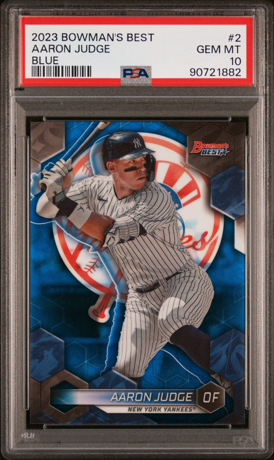 2023 Bowmans Best - Aaron Judge #2 Blue Refractor /150 PSA 10 POP 9!