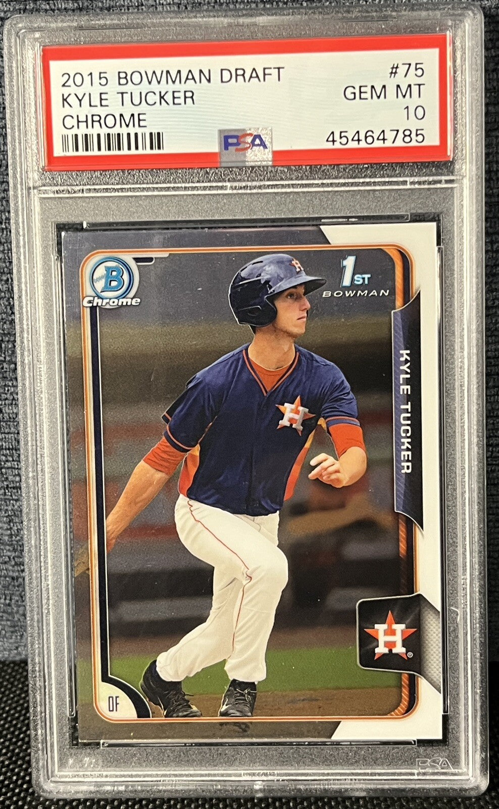 2015 Bowman Draft Chrome #75 Kyle Tucker PSA 10 Houston Astros