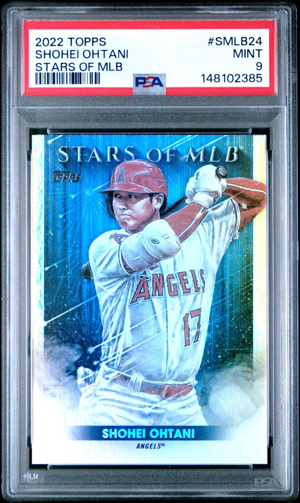 2022 Topps Series 1 - Stars of Mlb Shohei Ohtani #SMLB-24 PSA 9