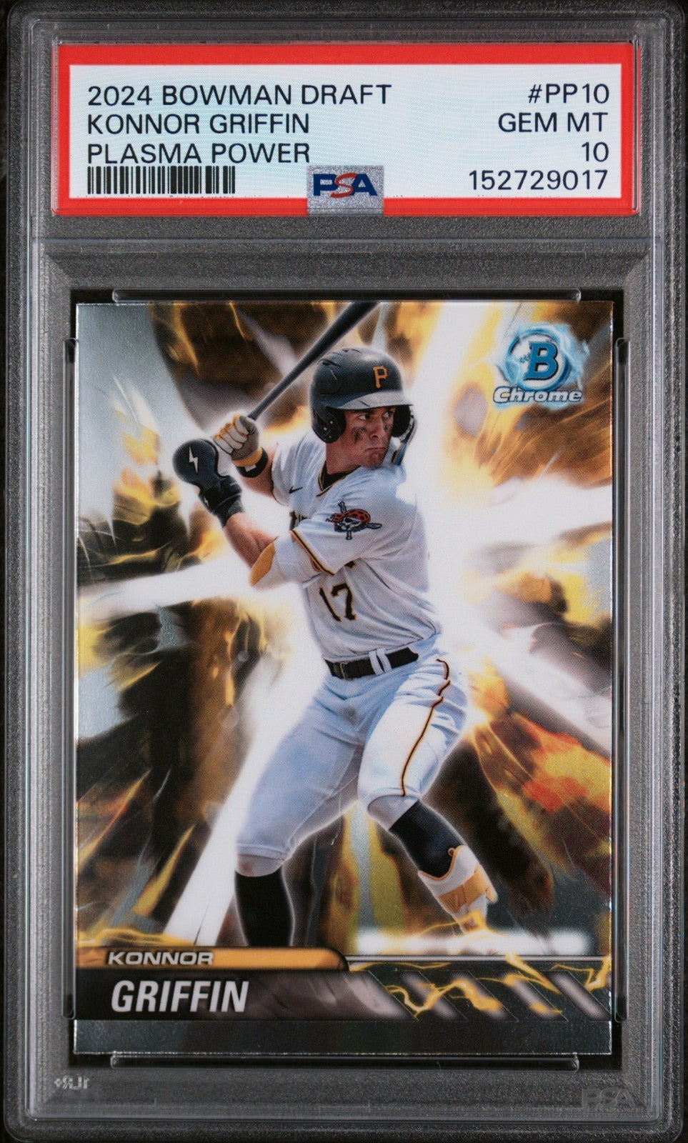 2024 Bowman Draft - Plasma Power Konnor Griffin #PP-10 (RC) PSA 10 LOW POP!