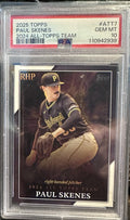 2025 Topps Series 1 - 2024 All-Topps Team Paul Skenes #ATT-7 PSA 10 POP 11