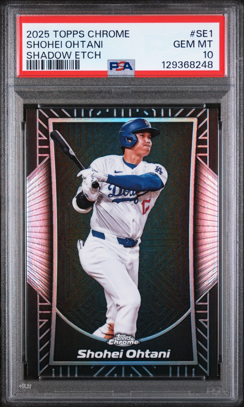 2025 Topps Chrome Shohei Ohtani Shadow Etch #SE1 PSA 10 GEM MT