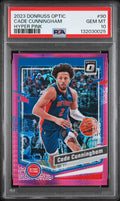 2023-24 Donruss Optic - Cade Cunningham #90 Pink Hyper Prizm PSA 10 POP 1!