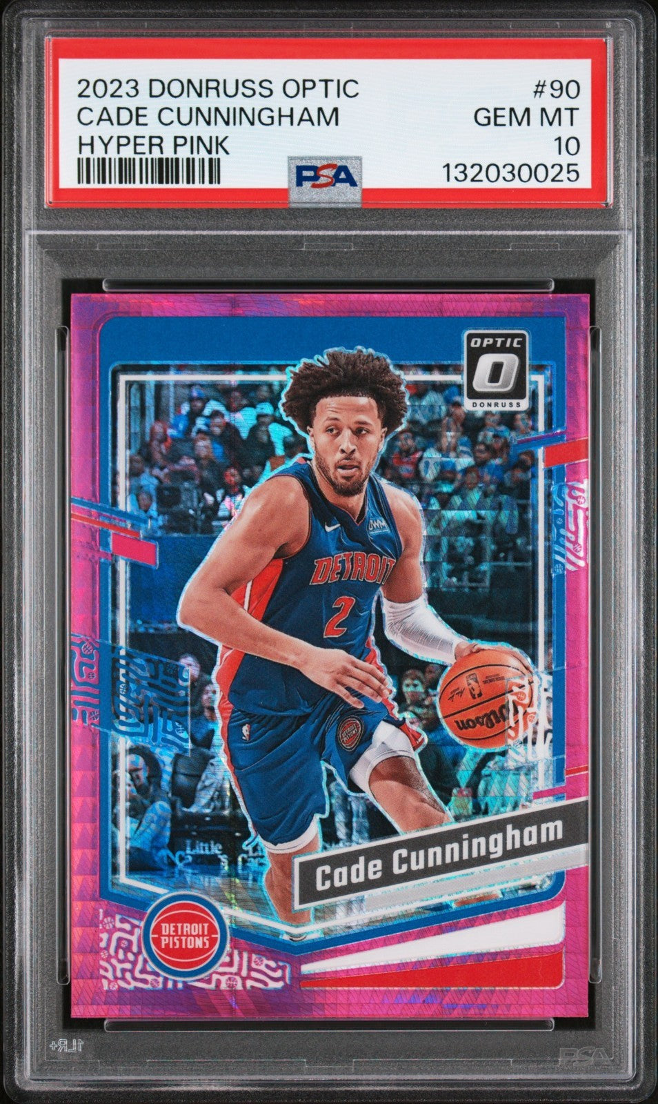 2023-24 Donruss Optic - Cade Cunningham #90 Pink Hyper Prizm PSA 10 POP 1!