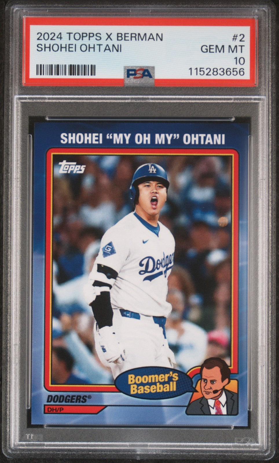 2024 Topps X Chris Berman Boomer s Baseball - Shohei Ohtani #2 PSA 10
