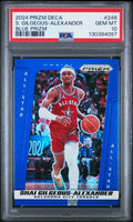 2024 Blue Panini Prizm Deca - All-Star Shai Gilgeous-Alexander #246 /149 PSA 10