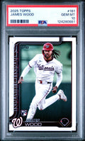 2025 Topps #181 James Wood RC Rookie Nationals PSA 10 GEM MINT