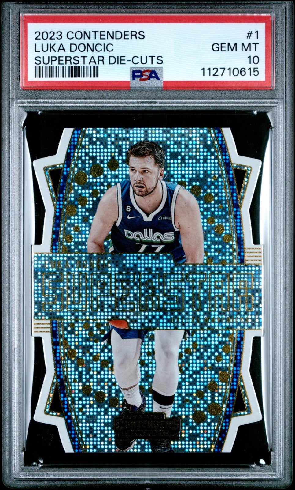 2023-24 Panini Contenders - Superstar Die-Cuts Luka Dončić #1 PSA 10 Low POP