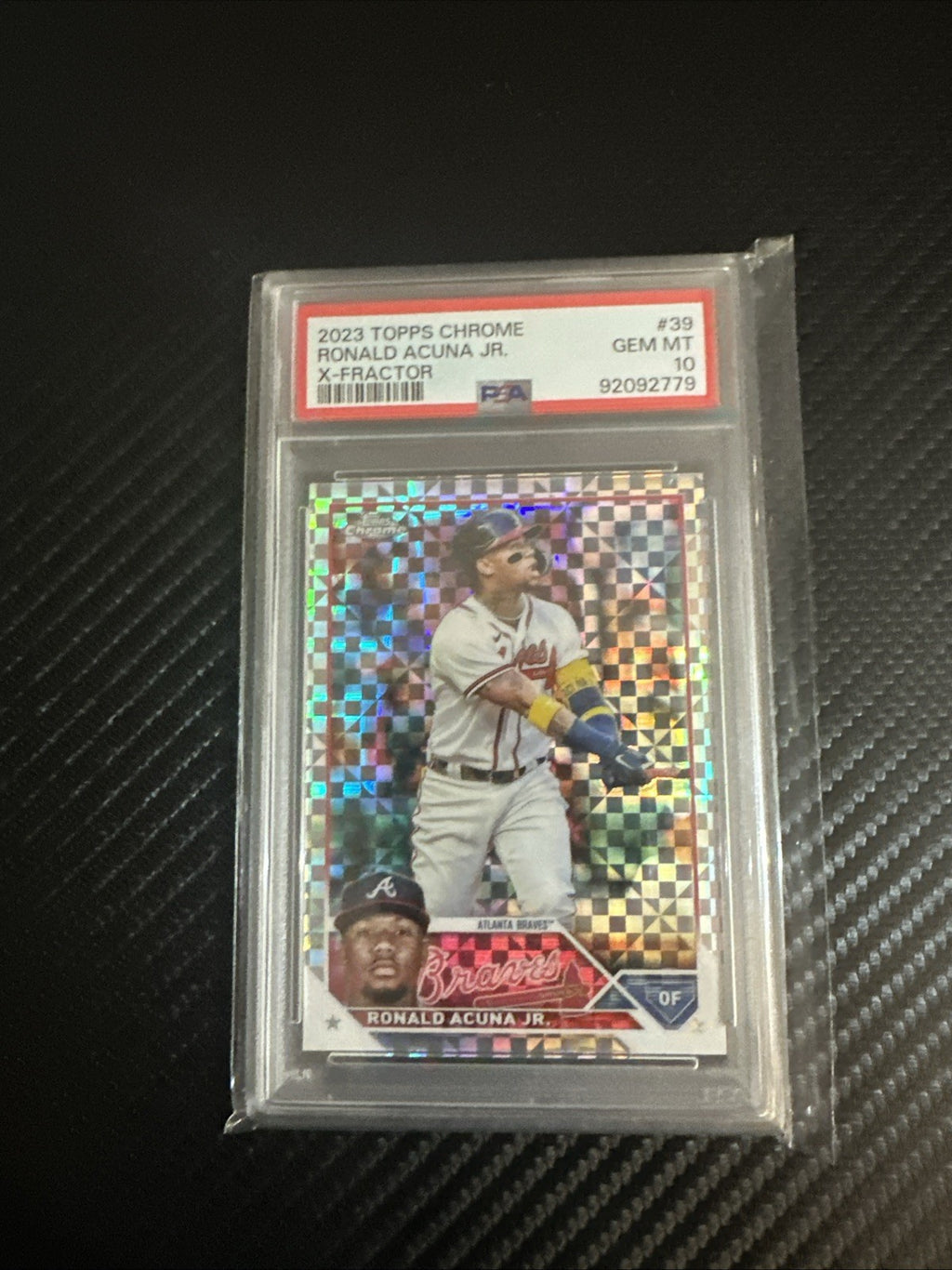 2023 Topps Chrome - Ronald Acuña Jr. #39 X-Fractor PSA 10