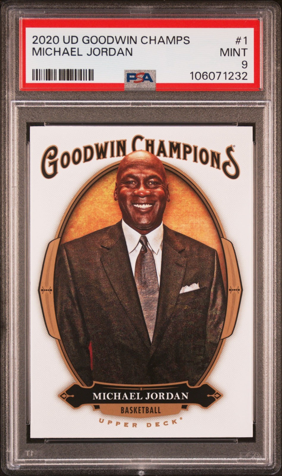 2020 Upper Deck Goodwin Champions - Michael Jordan #1 PSA 9