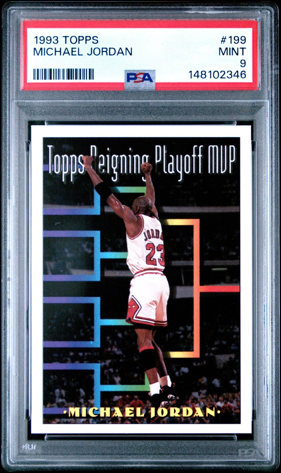 1993-94 Topps - Topps Playoff MVP Michael Jordan #199 PSA 9