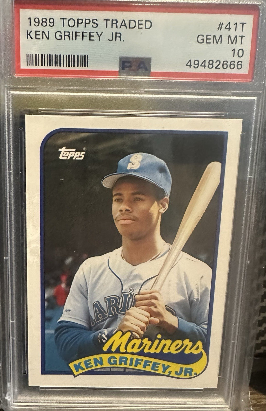1989 Topps Traded Set-Break # 41T Ken Griffey Jr. PSA 10 GEM MINT