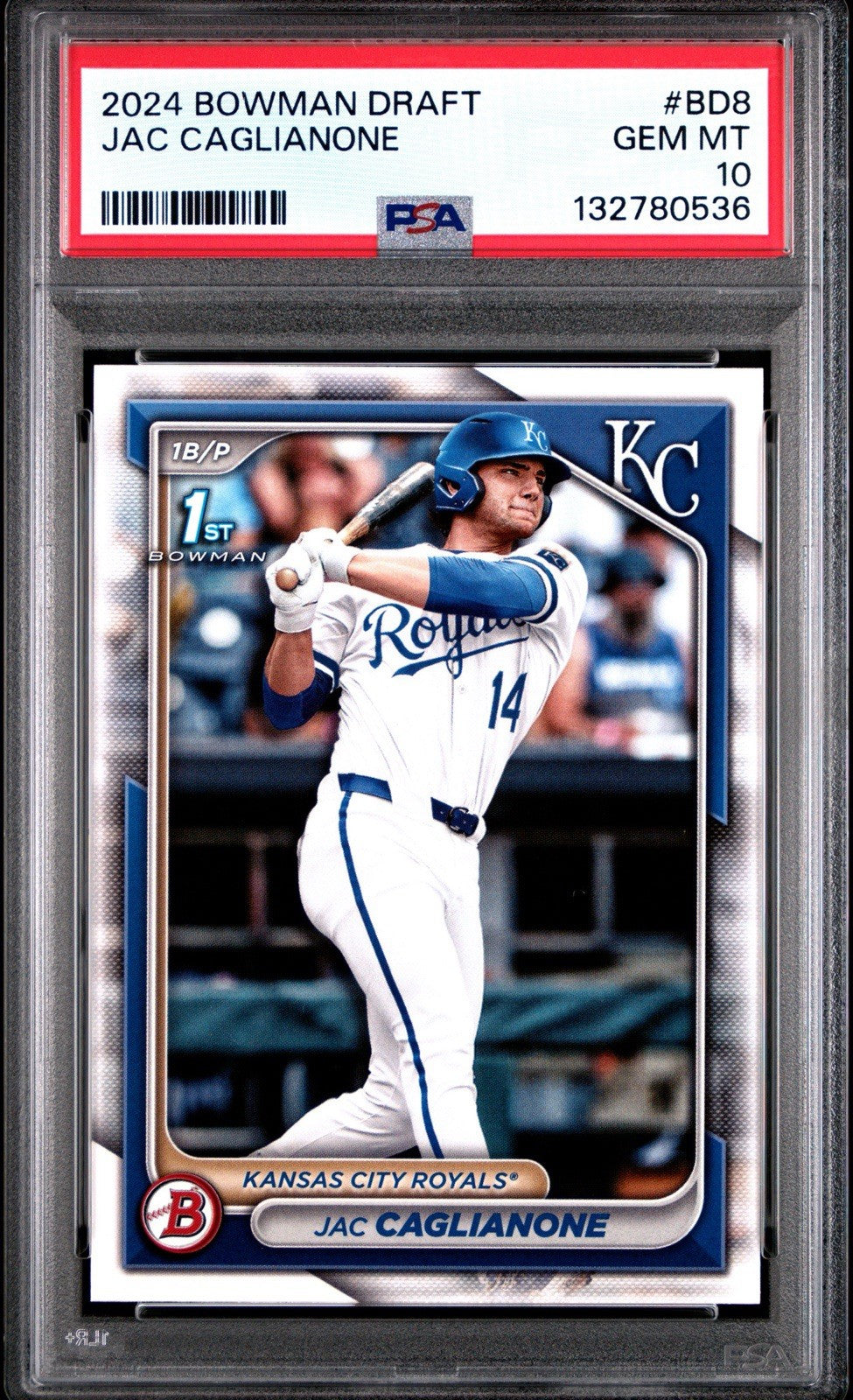 2024 BOWMAN DRAFT #BD8 JAC CAGLIANONE PSA 10