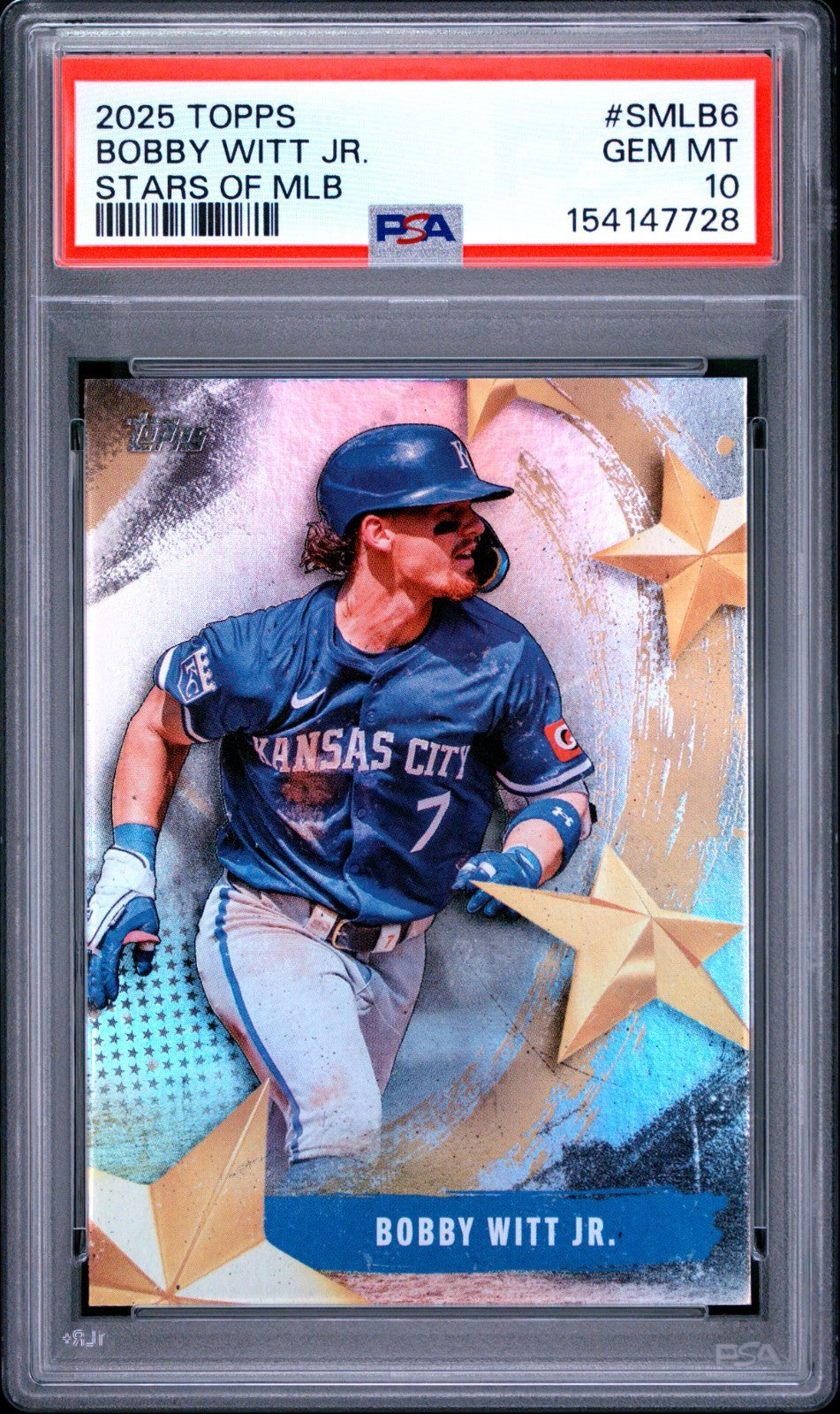 2025 Topps Series 1 - Stars of Mlb Bobby Witt Jr. #SMLB-6 PSA 10