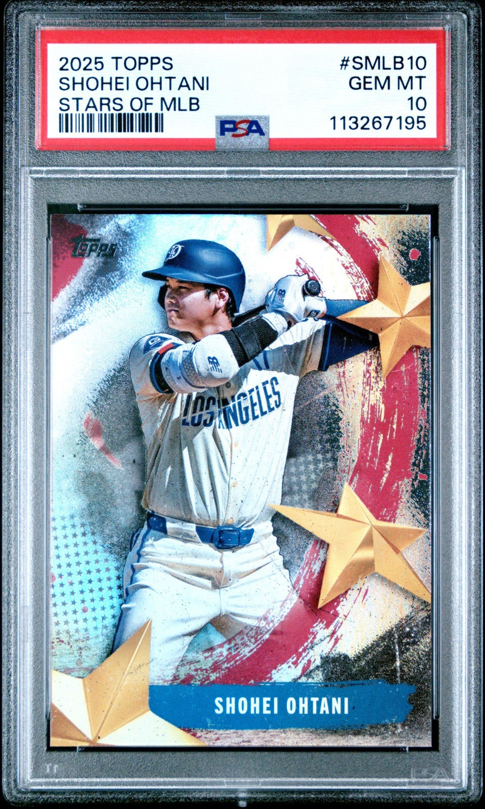 2025 Topps Series 1 - Stars of Mlb Shohei Ohtani #SMLB-10 PSA 10
