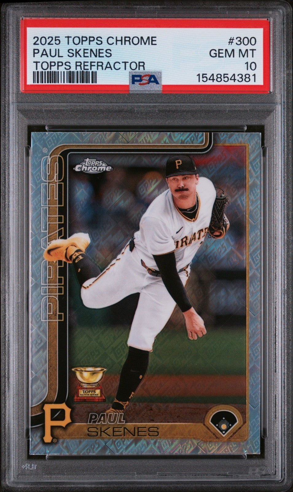 2025 Topps Chrome Logofractor - Paul Skenes #300 PSA 10 POP 6!