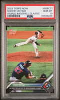 2023 Topps Now World Baseball Classic #WBC71 Shohei Ohtani Trout PSA 10
