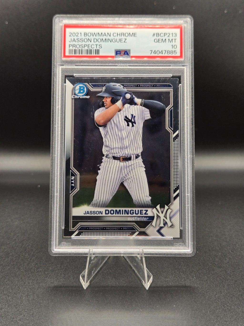 2021 Bowman Chrome Prospects Jasson Dominguez #BCP‑213 PSA 10 GEM MT Yankees