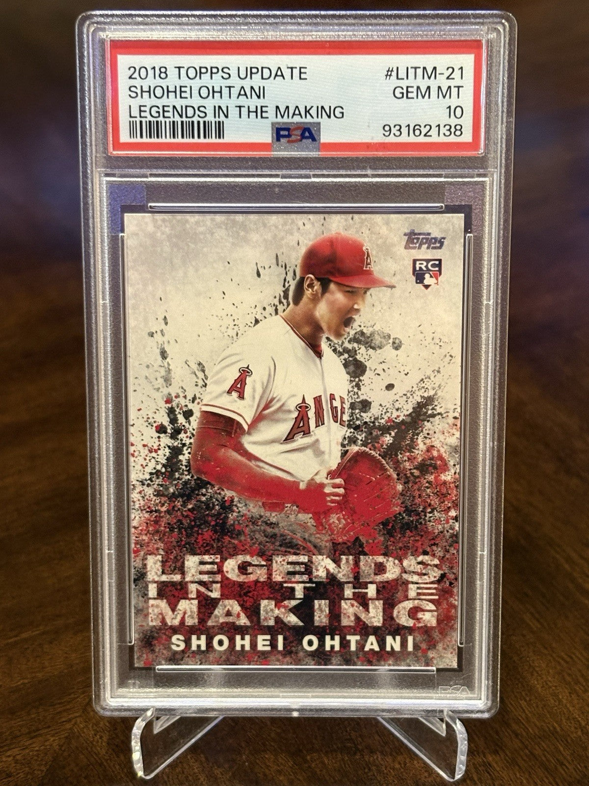 2018 Topps Update Shohei Ohtani Legends In The Making RC PSA 10 #LITM-21