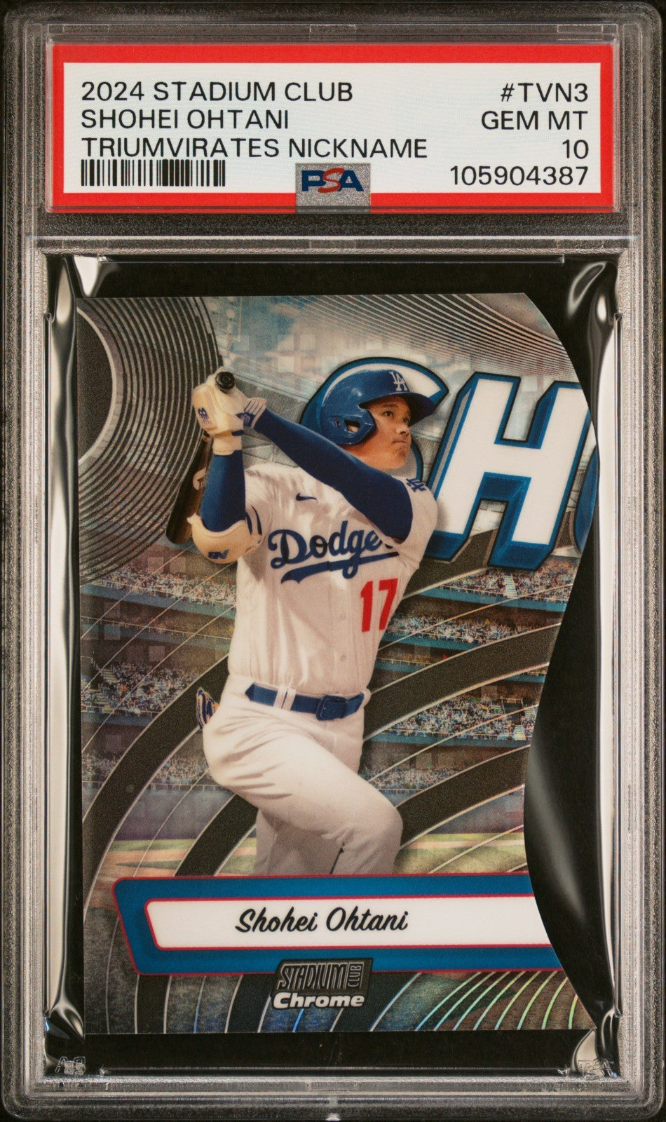 2024 Stadium Club - Triumvirates Nickname Shohei Ohtani #TVN-3 PSA 10 LOW POP!
