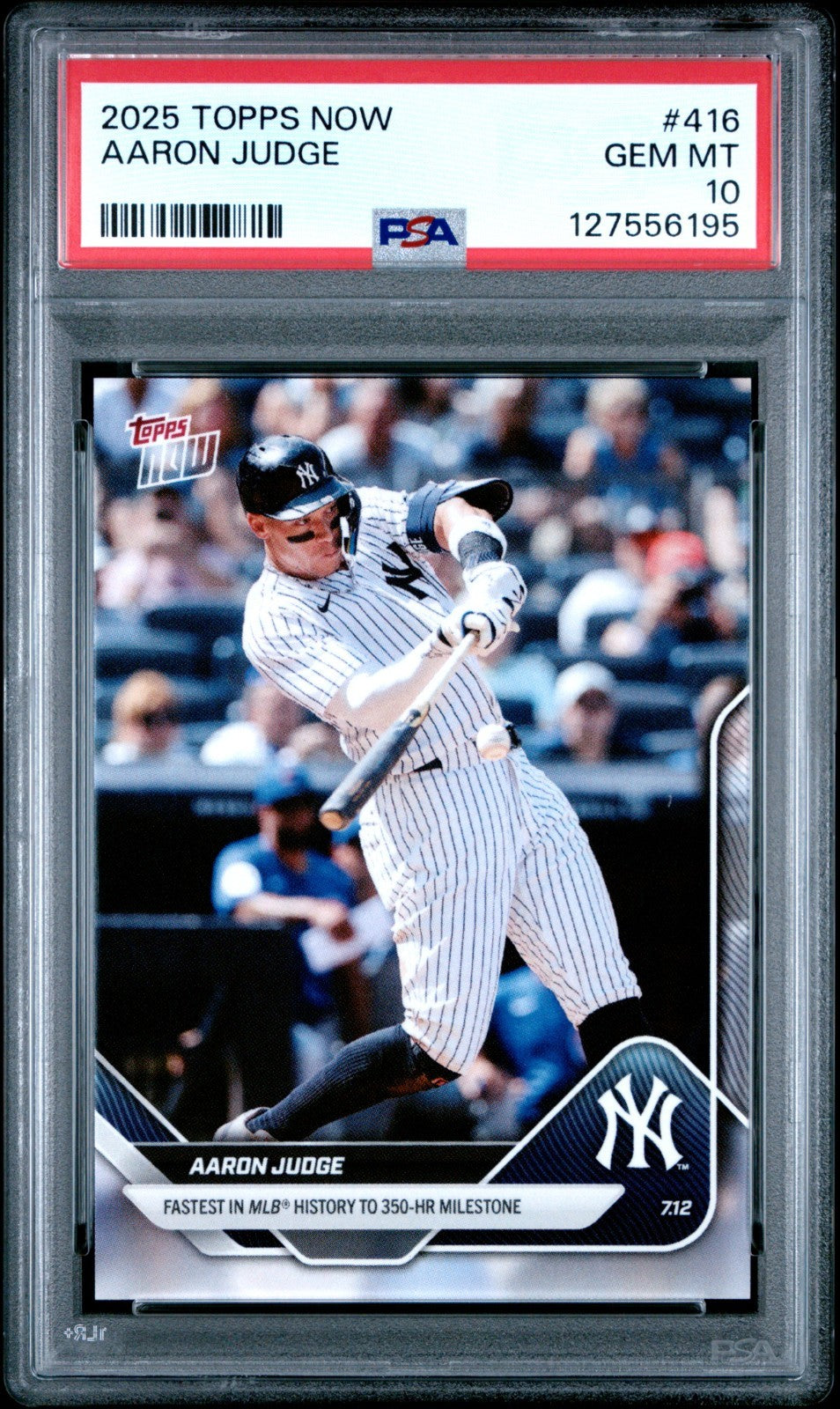 2025 Topps Now - Aaron Judge #416 PSA 10