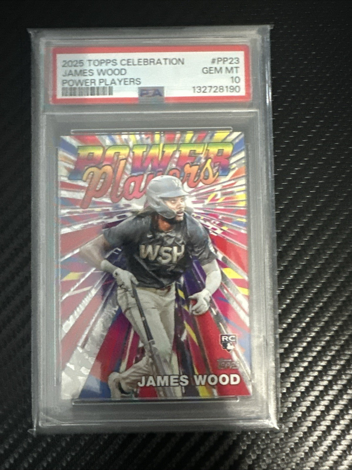 2025 Topps Series 1 - Power Players James Wood #PP-23 (RC) PSA 10