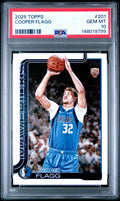 Freshly Graded 2025-26 Topps - Cooper Flagg #201 (RC) PSA 10