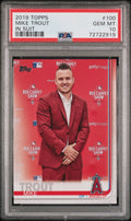 2019 Topps - Image Variation Mike Trout #100 ASG Red Carpet PSA 10