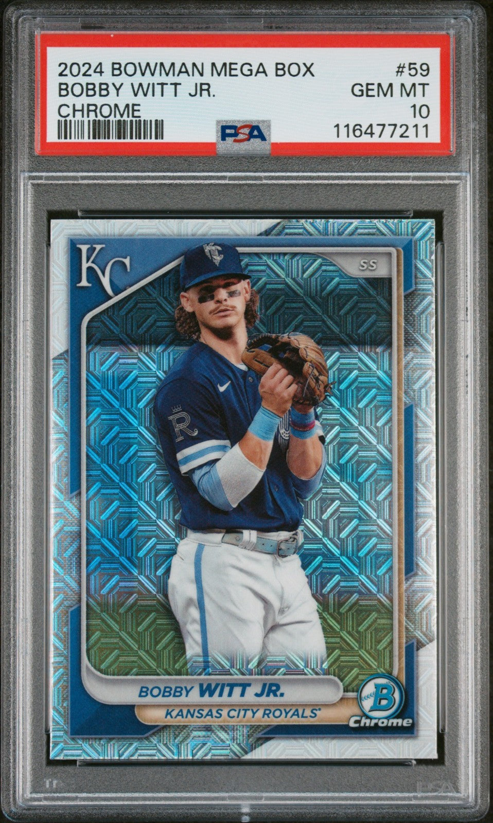 2024 Bowman Mega Box Chrome Bobby Witt Jr. #59 PSA 10