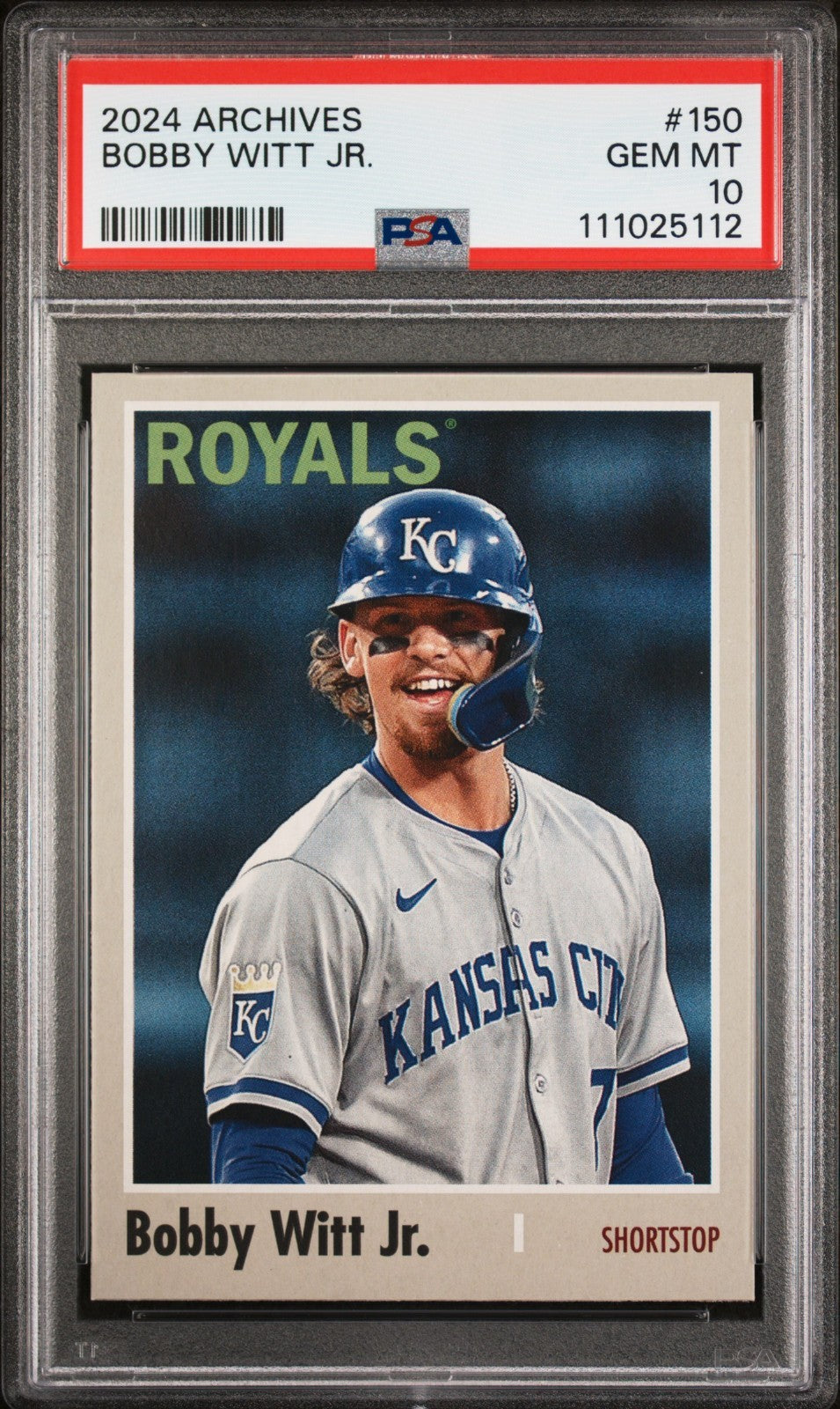 2024 Topps Archives -  Bobby Witt Jr. #150 PSA MINT 10 POP 6!
