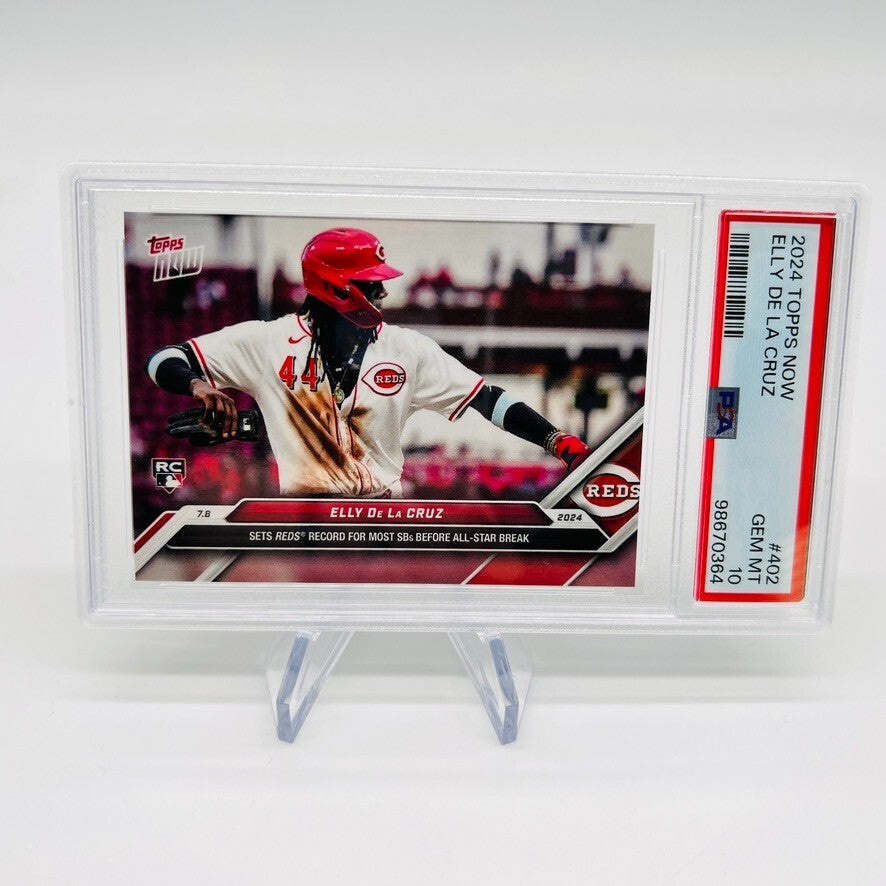2024 Topps Now Elly De La Cruz RC #402 Cincinnati REDS PSA 10 GEM MINT