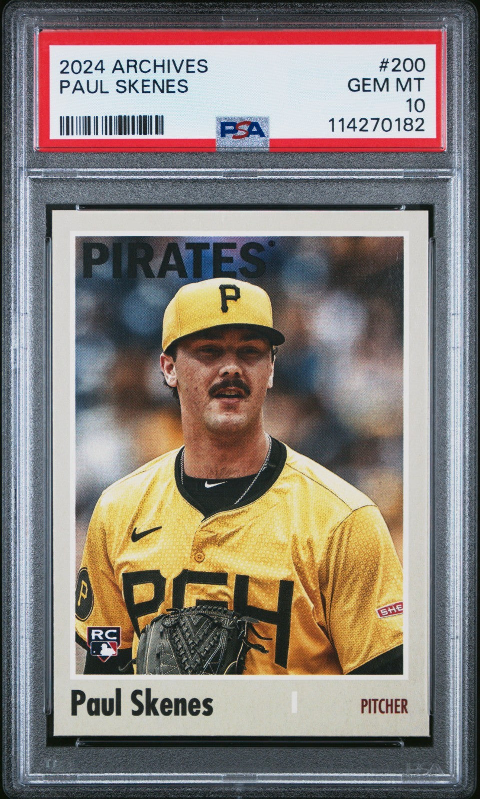 2024 Topps Archives - 1970 Topps Paul Skenes #200 (RC) PSA 10 LOW POP!