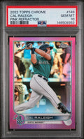 2022 Topps Chrome - Cal Raleigh #149 Pink Refractor (RC) PSA 10