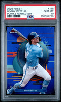 2025 Topps Finest - Uncommon Bobby Witt Jr. #198 Purple Refractor /200 PSA 10