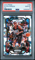 2023-24 Panini Prizm - Allen Iverson #184 Ice Prizm PSA 10 POP 12!