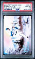 2025 Topps Bob Ross Joy Of Baseball Bobby Witt Jr. Art Of Stealing AOS-4 PSA 10
