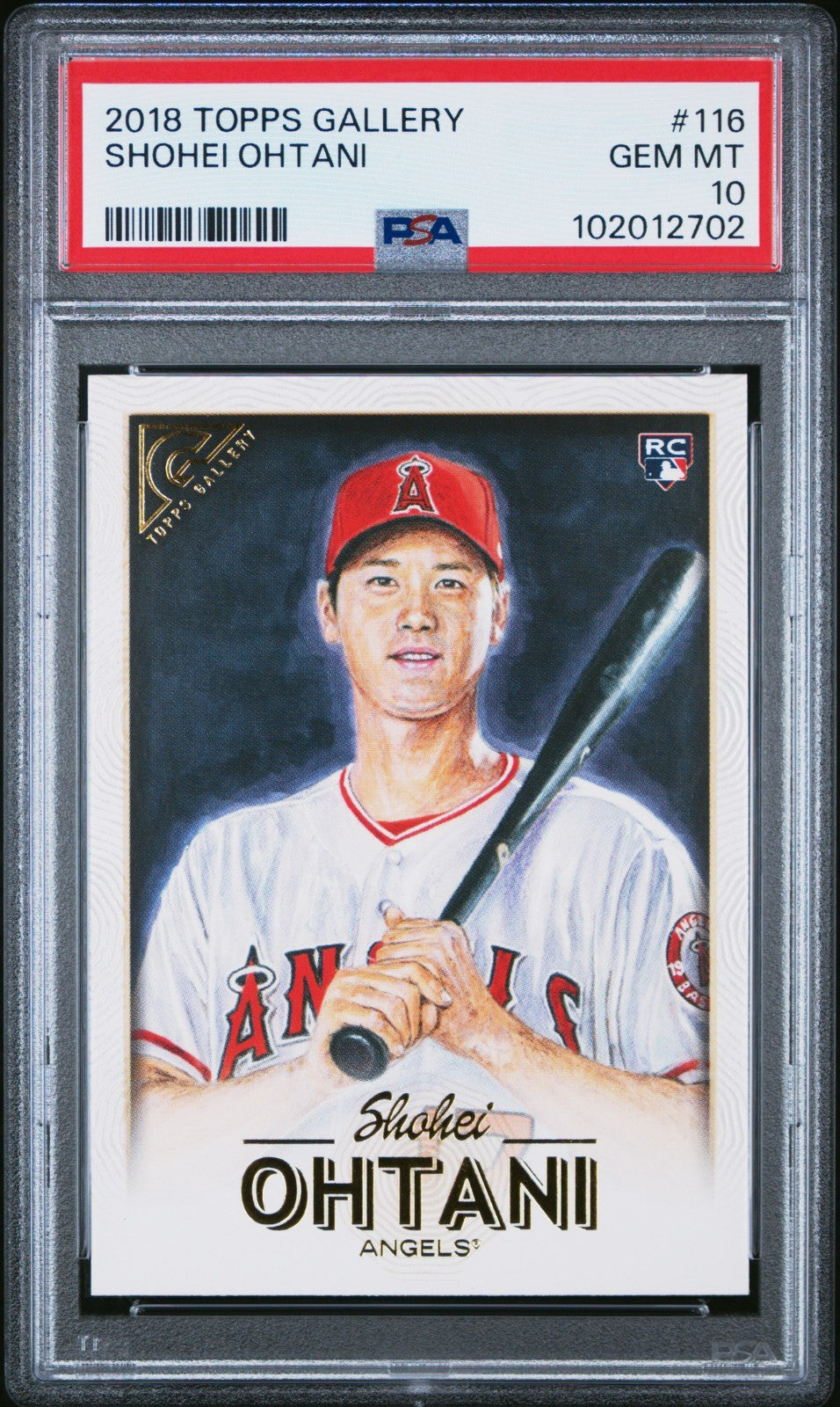 PSA 10 SHOHEI OHTANI 2018 TOPPS GALLERY #116 LA ANGELS Rookie Card RC GEM MINT