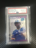 Ken Griffey Jr 1989 Donruss Autograph Rookie Card #33 PSA/DNA 10