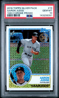 2018 AARON JUDGE Topps Chrome Silver Pack  #13 PSA 10 LOW POP!