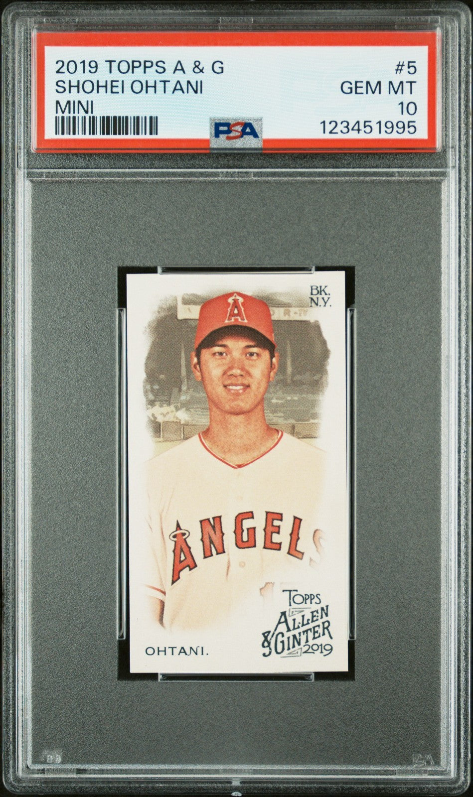 2019 Topps Allen & Ginter - Shohei Ohtani #5 Mini PSA 10