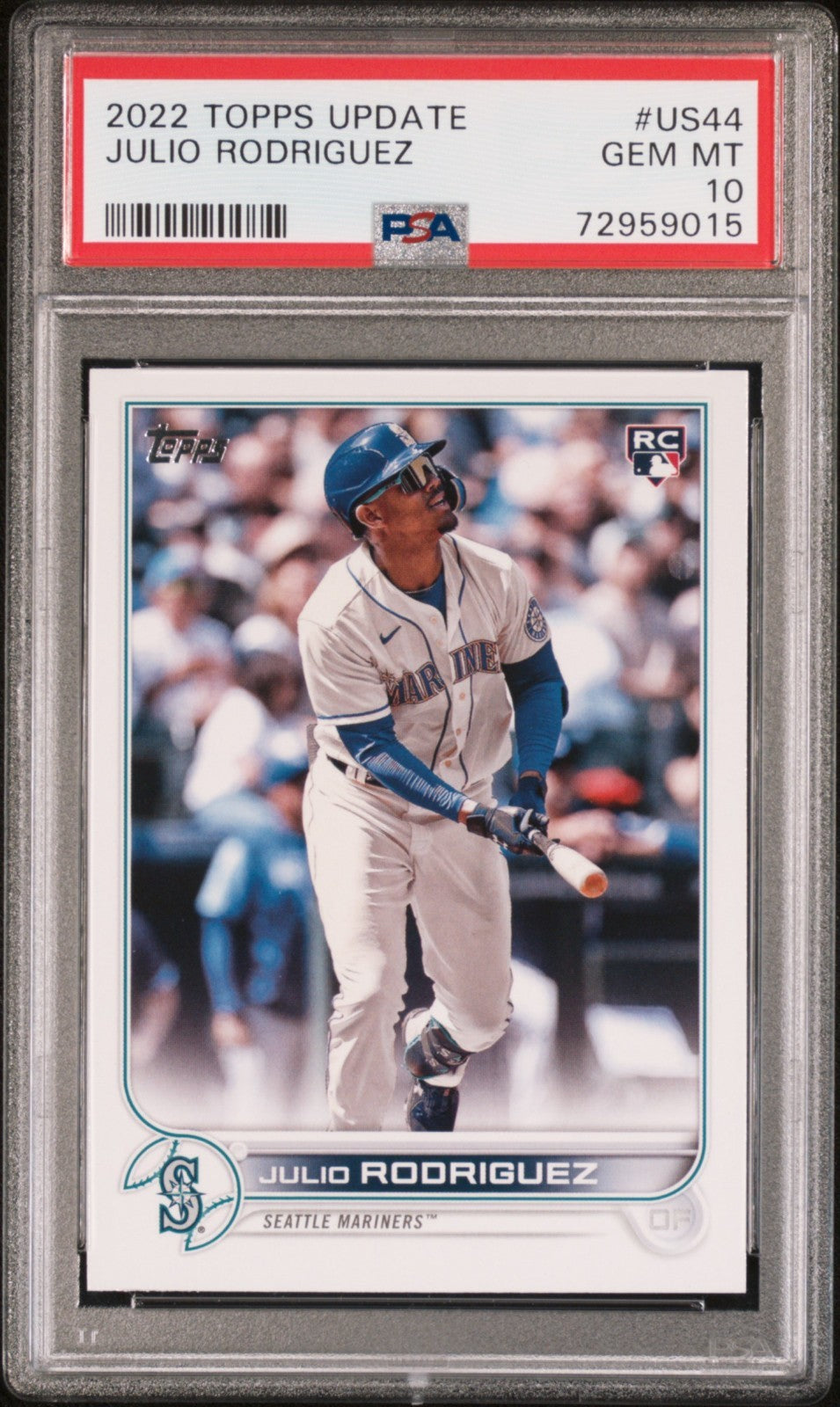2022 Topps Update Series - Julio Rodriguez #US44 RC PSA 10