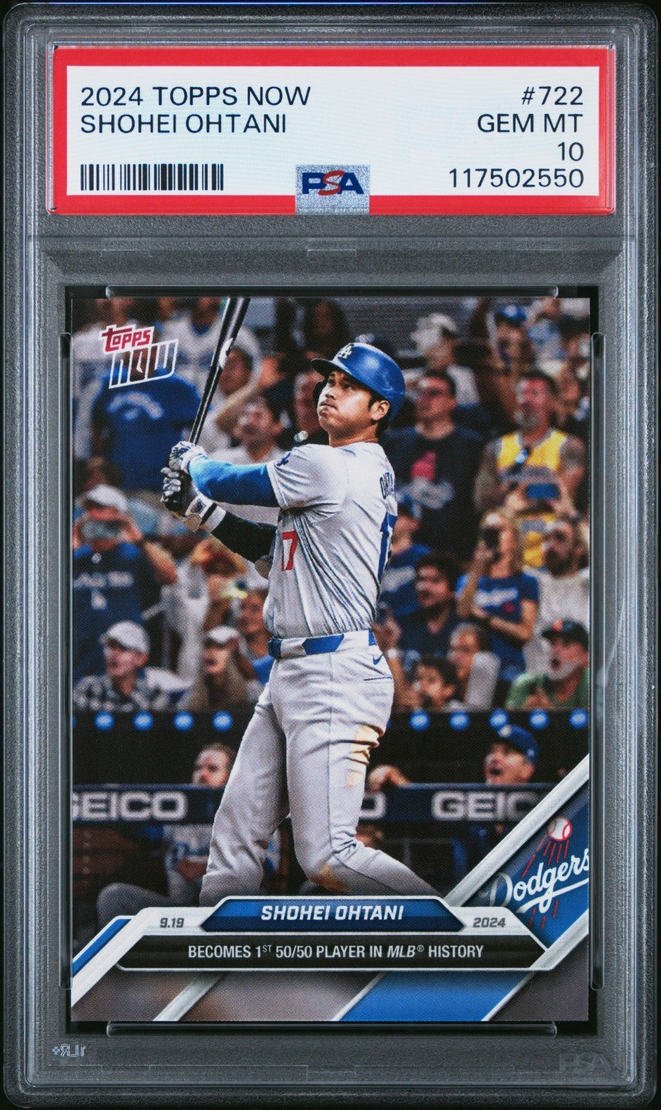 2024 Topps Now Shohei Ohtani #722 PSA GEM MT 10