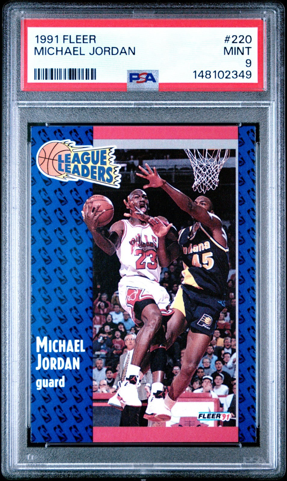 1991-92 Fleer - League Leaders Michael Jordan #220 PSA 9