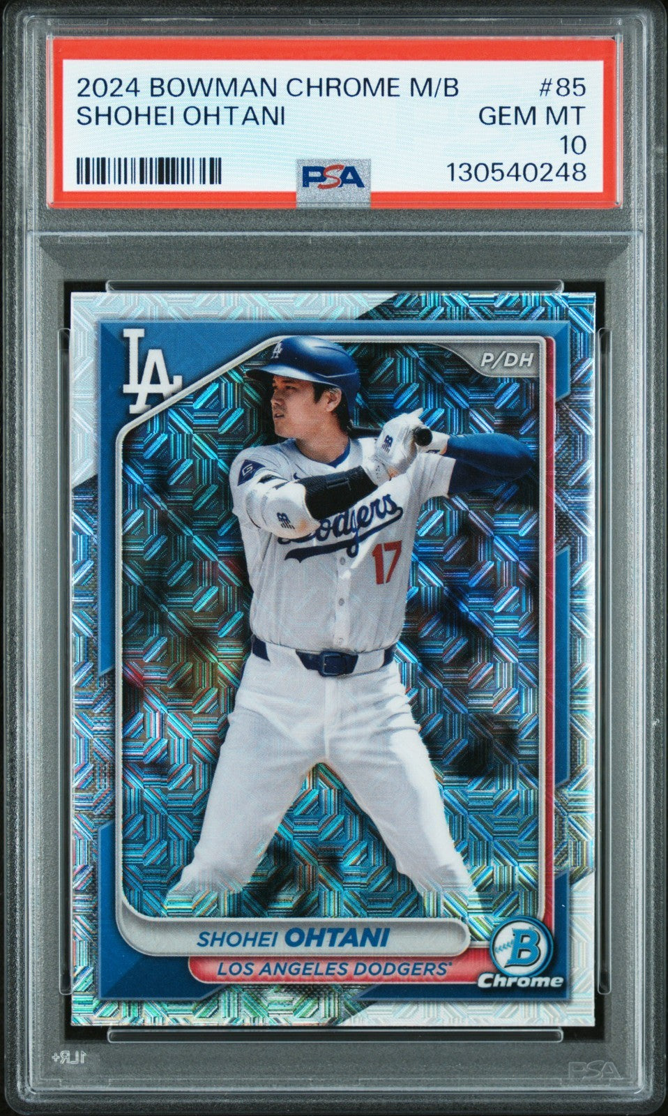 2024 Bowman Chrome Mojo Mega #85 Shohei Ohtani Psa 10