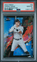 2024 Topps Finest - Common Aaron Judge #99 Blue Refractor /200 PSA 10 POP 11!