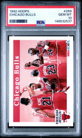 1992-93 NBA Hoops - Michael Jordan, Scottie Pippen, Horace Grant #269 PSA 10