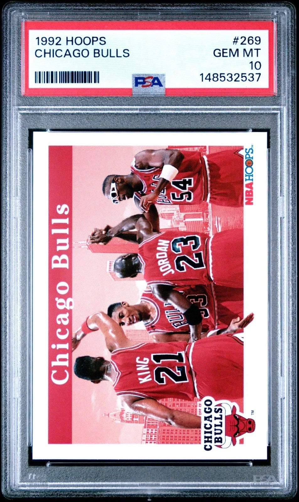 1992-93 NBA Hoops - Michael Jordan, Scottie Pippen, Horace Grant #269 PSA 10
