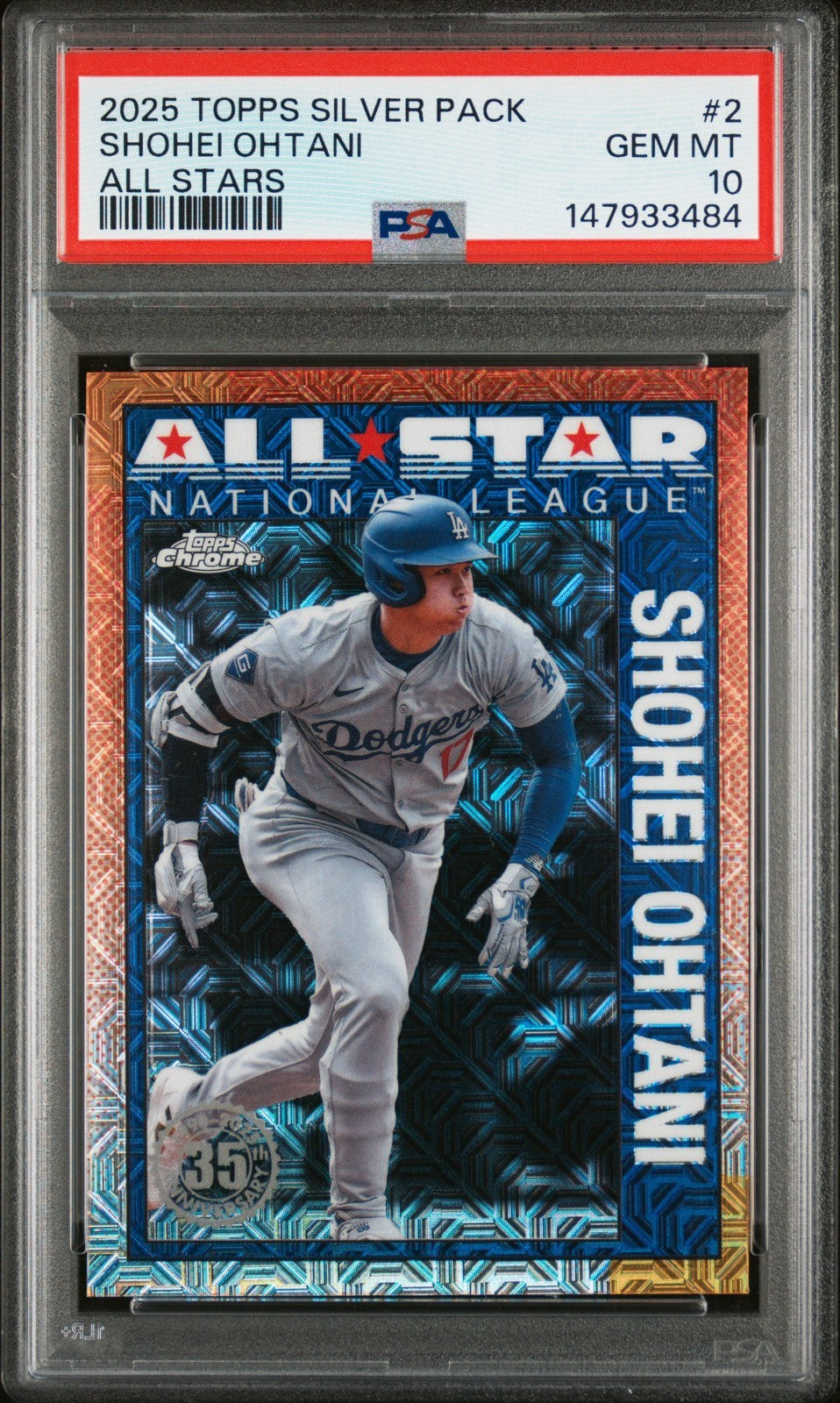 2025 Topps Silver Pack All-Stars Shohei Ohtani #2 PSA 10 LOW POP!